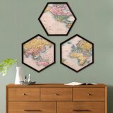 Wallity 6GEN129602879 multicolor decorative framed painting (3 pieces) | ePonuda.com