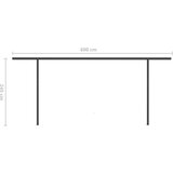  Avtomatsko zložljiva tenda s stebrički 6x3,5 m modra in bela, (20728938) | Shoptok.si