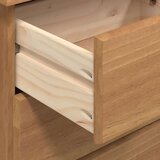  Komoda ASKIM Smeđa 91 x 40 x 95,5 cm Čvrsto borovo drvo | shoptok.hr
