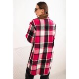 Kesi Włoski Women's checkered shirt fuchsia | shoptok.hr