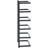 vidaXL Stojalo za brisače črno 24x12x48 cm jeklo | Shoptok.si