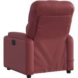 vidaXL Električni masažni naslonjač od umjetne kože crvena boja vina | shoptok.hr