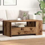 vidaXL Kavna Miza Stari Les 102x55x43,5 cm Obdelan Les, (22009715) | Shoptok.si