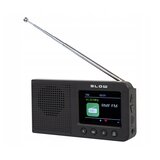  Prenosni aku. 2000mAh LCD kuhinjski radio FM DAB+ RK3 bluetooth črn | Shoptok.si