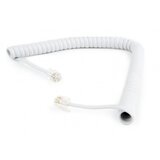 Gembird spiralni kabl za slusalicu 2m sa konektorima RJ-10, TC4P4CS-2M-W, white, GEMBIRD | Eponuda.ba