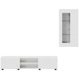  Set TV komoda s ladicama Visoki sjaj bijela Konstruirano drvo | shoptok.hr