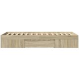  Okvir za krevet boja hrasta 100x200 cm od konstruiranog drva | shoptok.hr