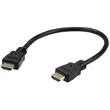 HDMI priključni kabel HDMI A utikač 0.30 m crna 2L-7DA3H HDMI kabel