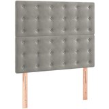 Maison Chic Posteljno vzglavje - Vzglavna omarica 2 kosa svetlo sivo 90x5x78/88 cm žamet, (22077490) Cene