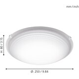 Eglo magitta 1 plafonjera/1, led, 11w, 950lm, prom 250, bijela | shoptok.hr