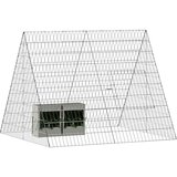  Kavez za zečeve Srebrno 215 x 100 x 85 cm Cinkani čelik | shoptok.hr