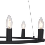 QAZQA Smart hanglamp zwart 7-lichts incl. Wifi C35 - Knight | Shoptok.si