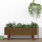  Povišena vrtna gredica boja meda 101x30x38 cm masivna borovina | shoptok.hr