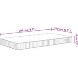  Madrac s džepičastim oprugama srednji 120 x 200 cm | Eponuda.com