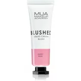 MUA Makeup Academy Blushed Liquid Blusher tekuće rumenilo nijansa Dusky Rose 10 ml