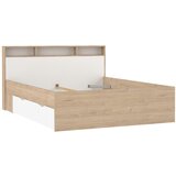 Tvilum Bračni krevet u dekoru hrasta s prostorom za odlaganje bez podnice 160x200 cm u prirodnoj boji Ikast – | shoptok.hr