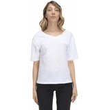 Leone 1947 Majice s kratkimi rokavi Woman V Neck T-Shirt Earth Tones Bela | Shoptok.si