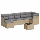  8-dijelni set vrtnih sofa od poliratana s jastucima bež | shoptok.hr