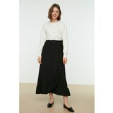Trendyol Black Wrap Skirt Cene
