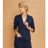 Click Woman's Jacket Bounty Navy Blue