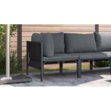  Zunanja Pohištvo z blazino Antracit 80 x 80 x 71 cm Jeklo, (5000282290) | Shoptok.si