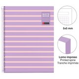  Kolegij blok Miquelrius A4 90g 80L spiralni kocke Between the lines Mauve MR4514 | shoptok.hr