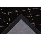 Kayoom RAVNO TKANA PREPROGA Bijou 125 Schwarz / Gold 160/230 cm črna, zlate barve | Shoptok.si