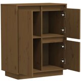  Komoda smeđa boja meda 60 x 34 x 75 cm od masivne borovine | shoptok.hr