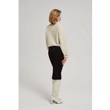 Marisse Black Sweater Pattern Pencil Skirt | shoptok.hr