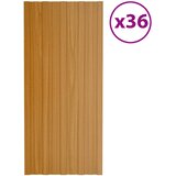 Krovni panel 36 pcs Prirodna 100 x 45 cm Pocinčani čelik | shoptok.hr