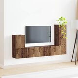  Set TV komoda 3 kom. Staro drvo Konstruirano drvo Smeđa 30 x 31 x 100 cm | Shoptok.si