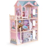 ECO TOYS drvena kuća za lutke, 11 komada namještaja | shoptok.hr