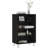  Visoka komoda crna 57 x 35 x 90 cm od konstruiranog drva | shoptok.hr