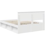  Krevetna konstrukcija Bijelo 140 x 190 cm Čvrsto borovo drvo | shoptok.hr