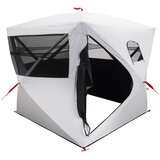 vidaXL Lovni šator s krovom Bijeli Blackout 143 x 143 x 165 cm - Bijela za zamračenje | shoptok.hr