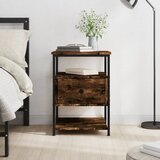 vidaXL Noćni ormarić boja hrasta 40 x 42 x 56 cm konstruirano drvo | shoptok.hr