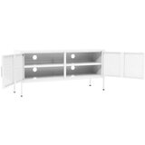 vidaXL TV omarica bela 105x35x50 cm jeklo | Shoptok.si