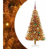 vidaXL Božično drevo med 150 LED z stojalom Zlata 150 cm PET, (5000066784) | Shoptok.si