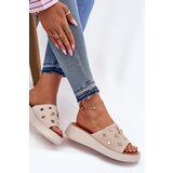 VINCEZA Women's Suede Slippers With Pins | Shoptok.si