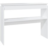 Maison Chic konzolna miza - miza ob steni bela 102x30x80 cm iverna plošča, (21786175) Cene