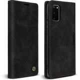 AVIZAR vintage preklopna torbica, denarnica in stojalo za samsung galaxy S20 - crna, (20599716) | Shoptok.si