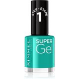 Rimmel London Super Gel STEP1 lak za nohte 12 ml odtenek 098 Never Blue With You Cene