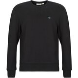 Calvin Klein Jeans Puloverji WOVEN LABEL CREW NECK Črna | Shoptok.si