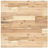  Zidna polica za umivaonik od čelika i masivnog bagremovog drva Smeđa 60 x 60 x 4 cm | Shoptok.si