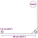 CERADA 650g / m² Narančasta 4 x 6 m Platno s PVC premazom | shoptok.hr