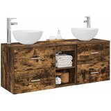  Set ormarića za kupaonicu 3 kom. Dimljeni hrast Smeđa 49,5 x 41 x 64,5 cm | Shoptok.si