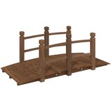  Vrtni most s ogradama 150 x 67 x 56 cm od masivnog drva smreke | shoptok.hr