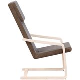  Stol za sproščanje temno rjavo blago, (20698845) | Shoptok.si