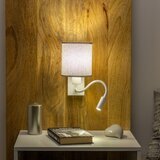  Brilagi - LED zidna lampa NUBILA 1xE27/25W/230V + LED/3W bela/siva | Eponuda.com