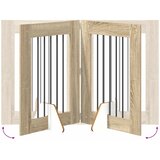  Vrata za pse s postoljem 4 pcs Hrast sonoma 60 x 80 cm | shoptok.hr